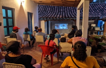 EOI Caracas organized screening of a bollywood movie as part of the 'Bollywood Y Arepa' series in a cultural center in Nueva Esparta on a non - commercial basis